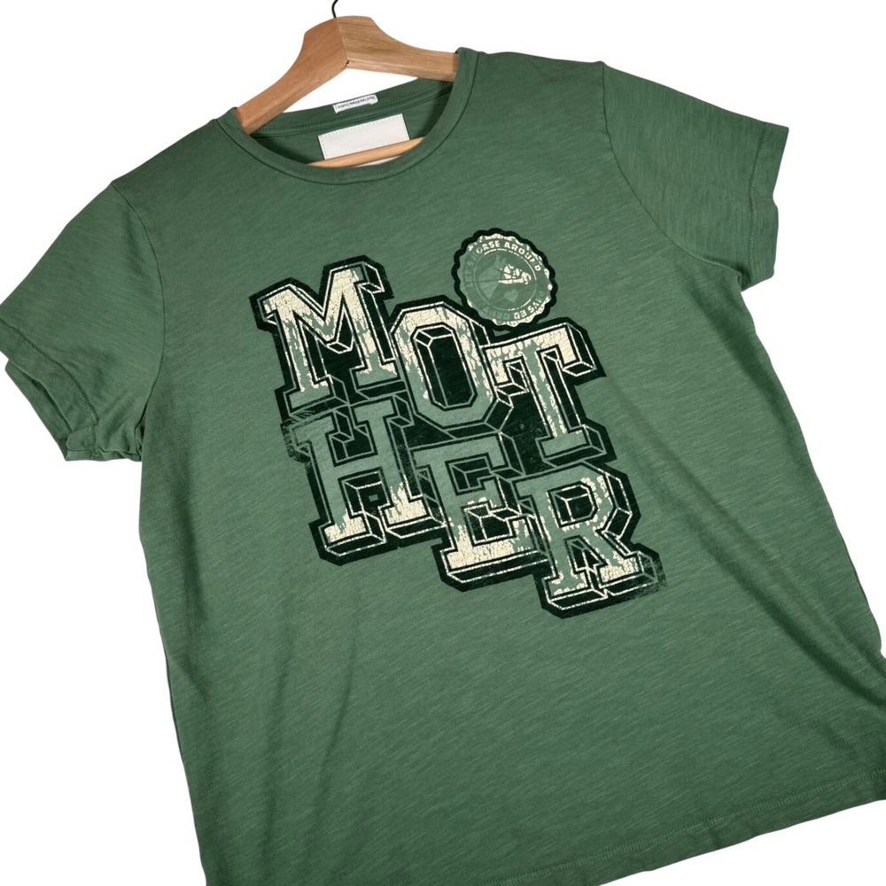 Mother Superior The Sinful Tee Green Mother Crest Graphic Shirt Womens M | Goth